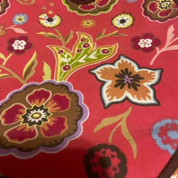 Longaberger pink and brown purse - Picture 3 of 5